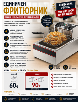 Единичен професионален фритюрник
